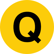 Q train subway logo