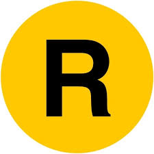 R train subway logo