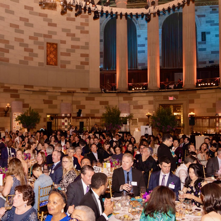 fundraising event filled with parents