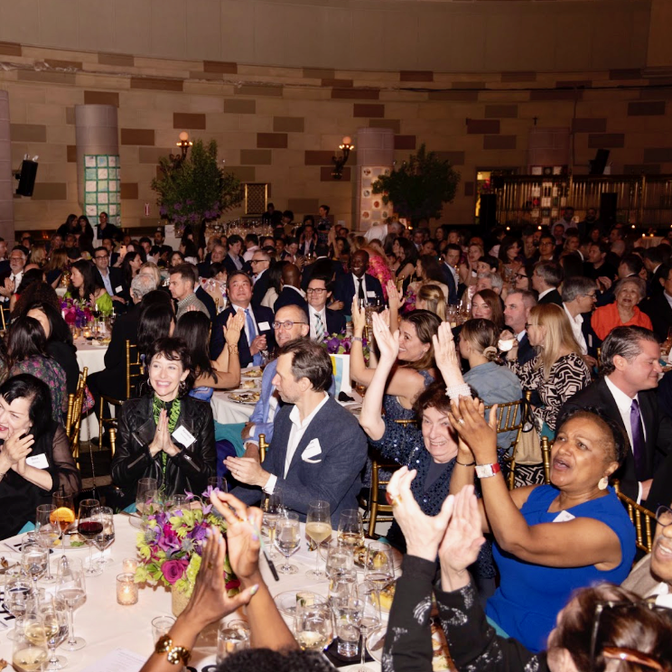fundraising event filled with parents