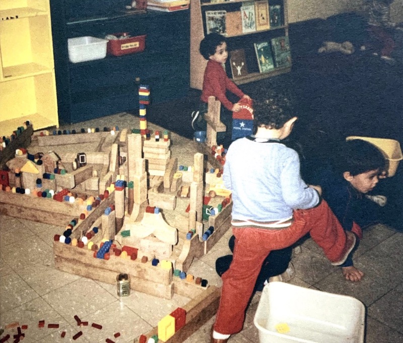 children playing with blocks