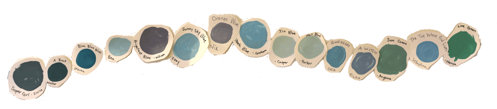 self-described paint colors